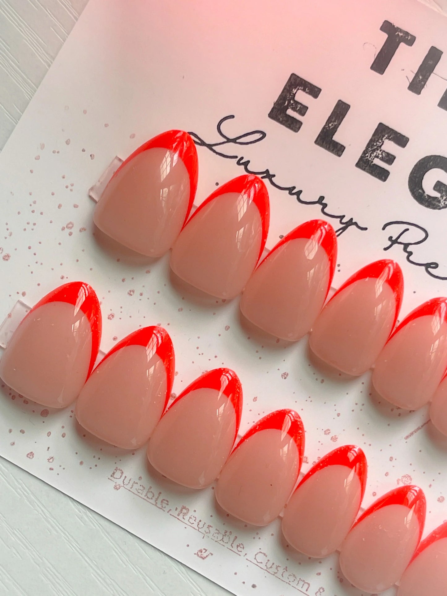 Citrus Heat | Ready to Ship Press on Nails | 32 piece set