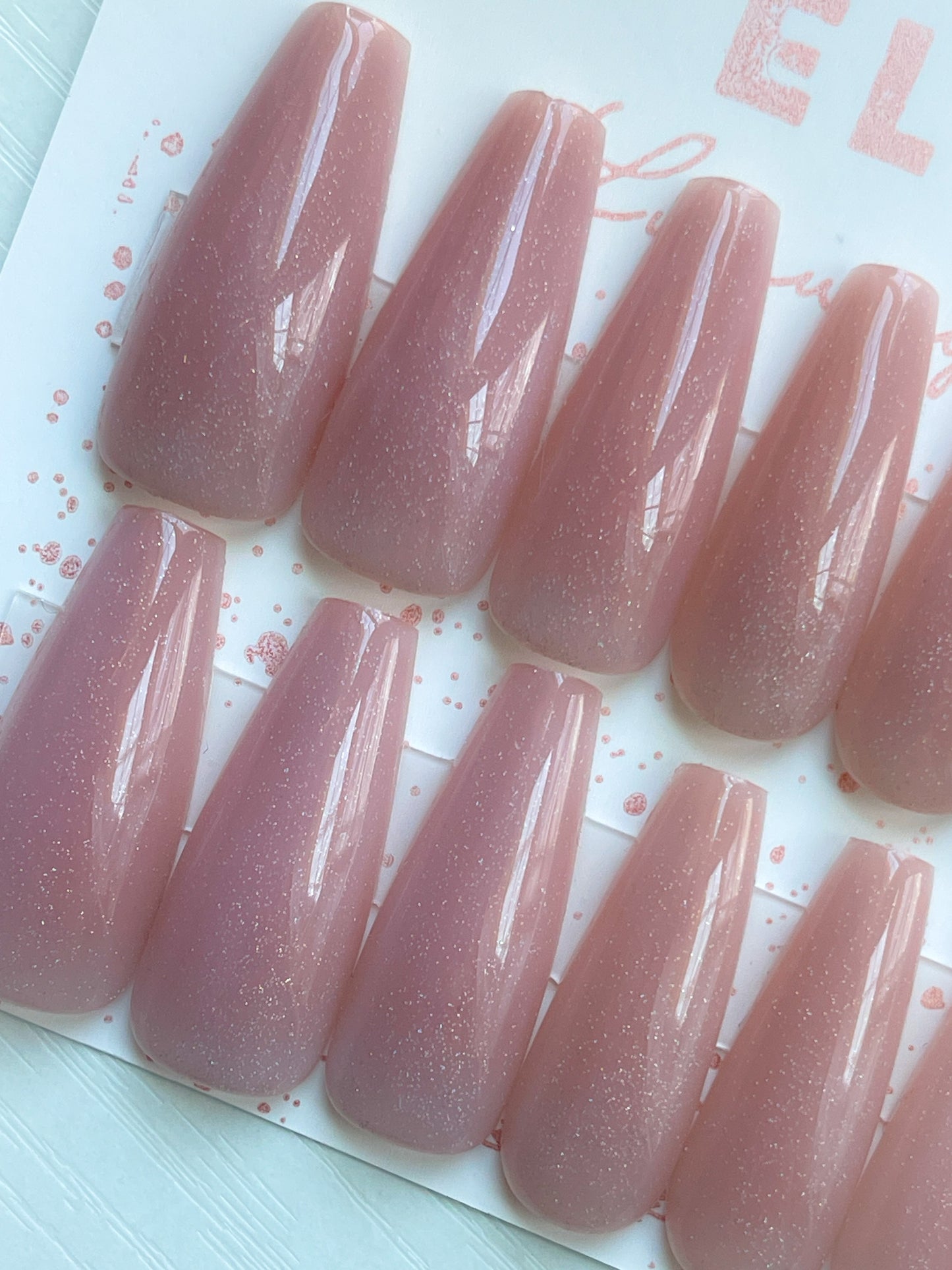 Whispering Lights | Ready to Ship Press-on Nail set |32 piece