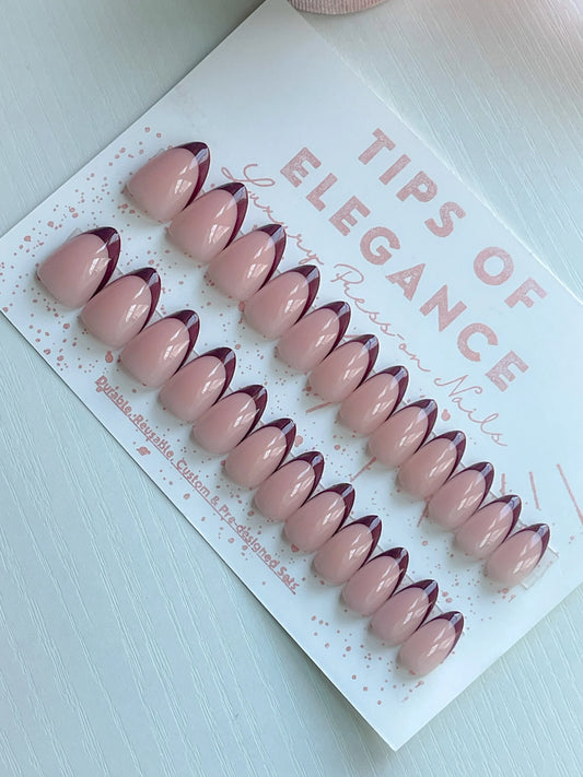 Cocoa Crème| Ready to Ship Press-on Nail set |32 piece