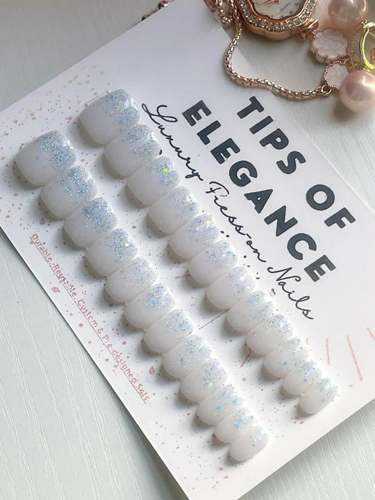 Frosty | Ready to Ship Press-on Nails | 30 piece set - Tips of Elegance
