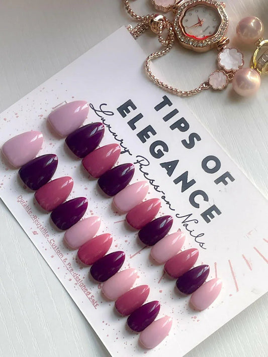 Trio | Ready to Ship Press-on Nails | 30 piece set - Tips of Elegance