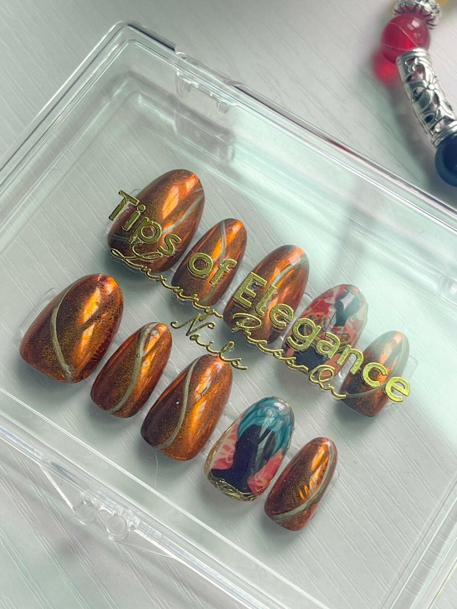 Black Girl Magic | Pre-Designed Press-on Nail Set - Tips of Elegance