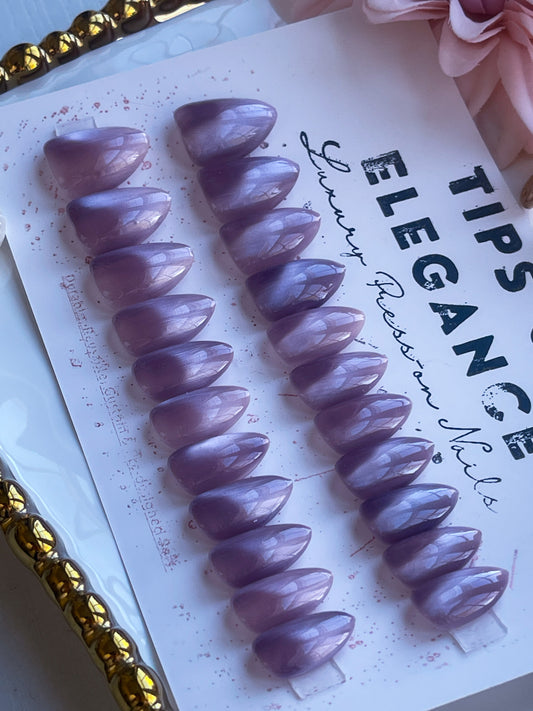 Mauve Ether| Ready to Ship Press on Nails | 32 piece set