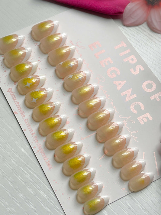 Chrome Aura | Ready to Ship Press-on Nails | 30 piece set - Tips of Elegance