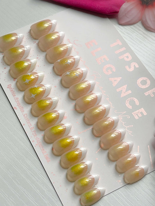 Chrome Aura | Ready to Ship Press-on Nails | 30 piece set - Tips of Elegance