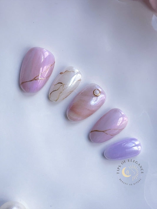 Dawn Blossom| Pre-Designed Custom Press-on Nail set
