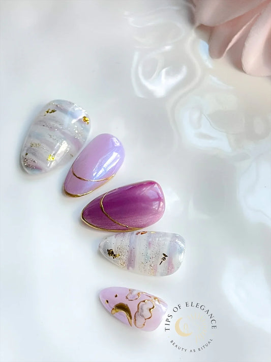 Etherial Mirage| Pre-Designed Custom Press-on Nail set