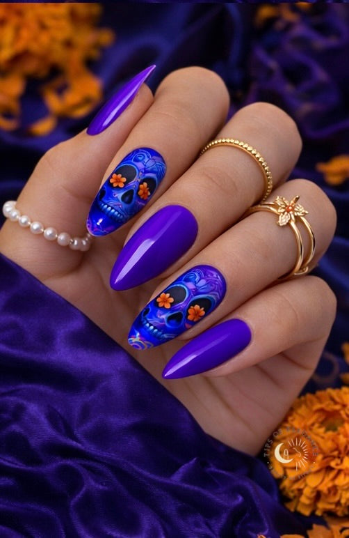 Skulls In Bloom | Waterslide Nail Art Decals