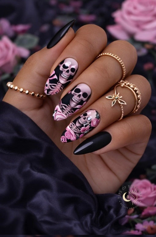 Roses & Bones | Waterslide Nail Art Decals