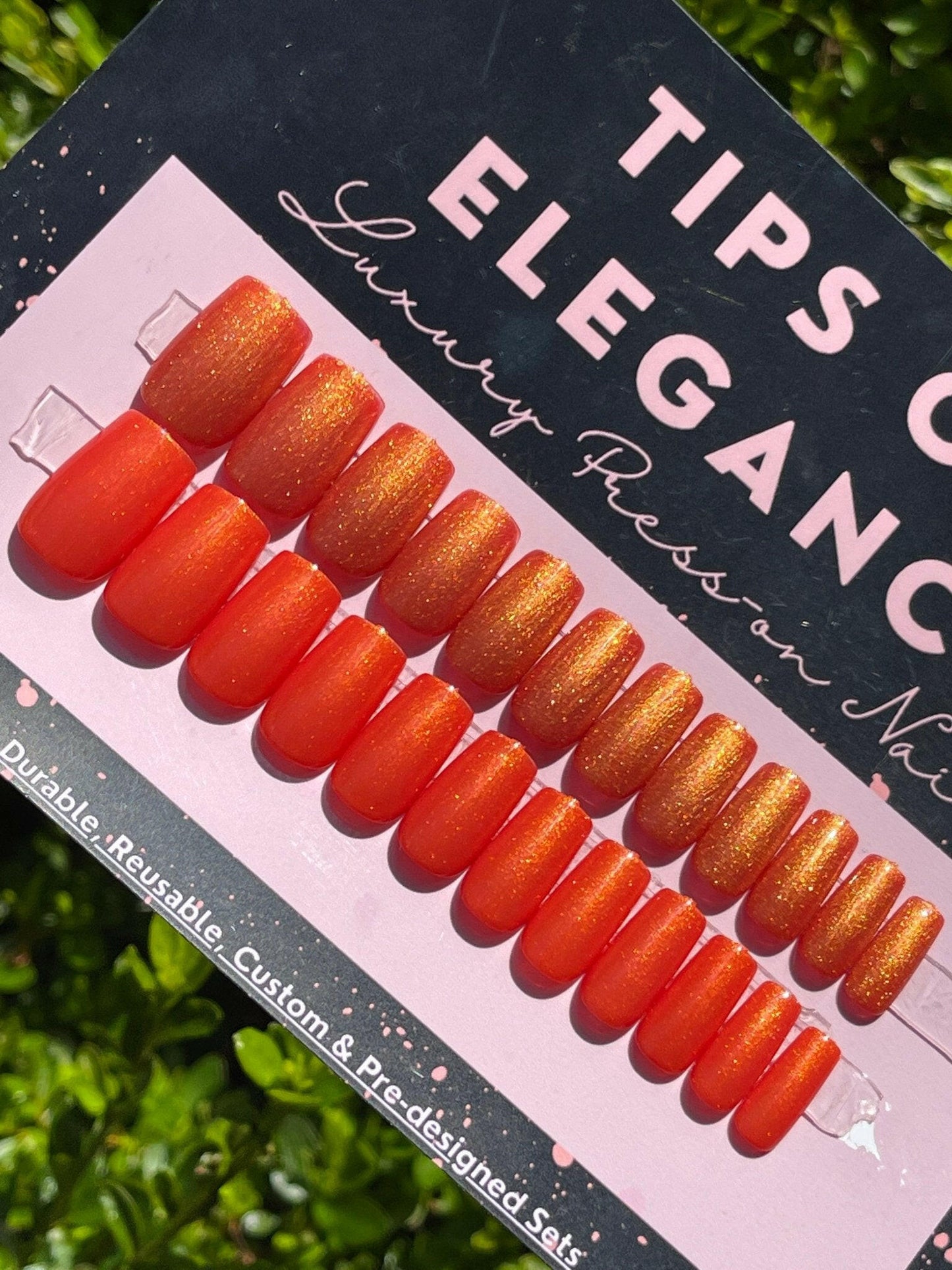 Cornucopia | Ready to Ship Press on Nails | 24 piece set - Tips of Elegance