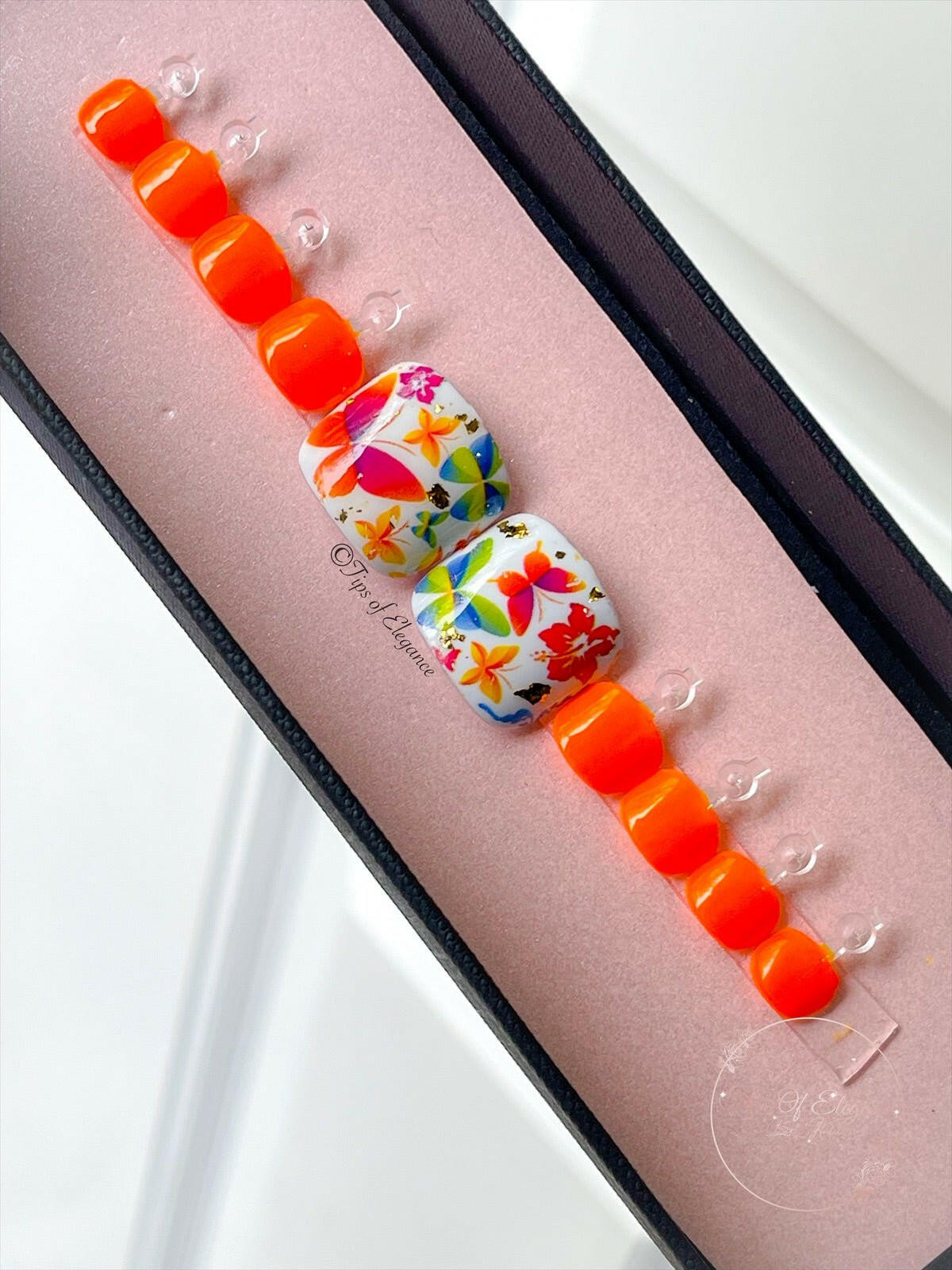 Pedicure Sets | Pre Design Press-on toe tips - Tips of Elegance