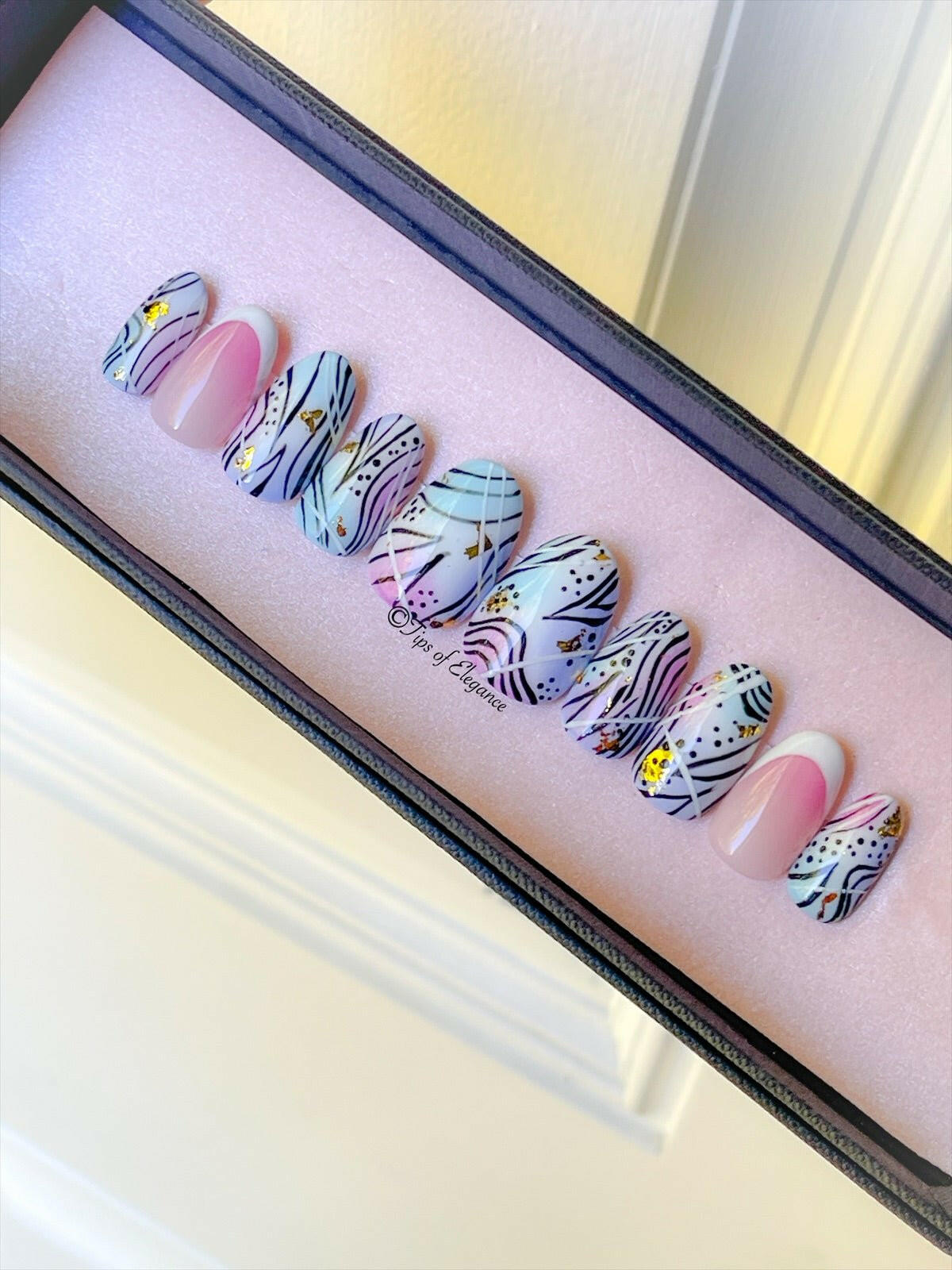 Whimsical Safari | Pre-Design Custom Press-on Nail Set - Tips of Elegance