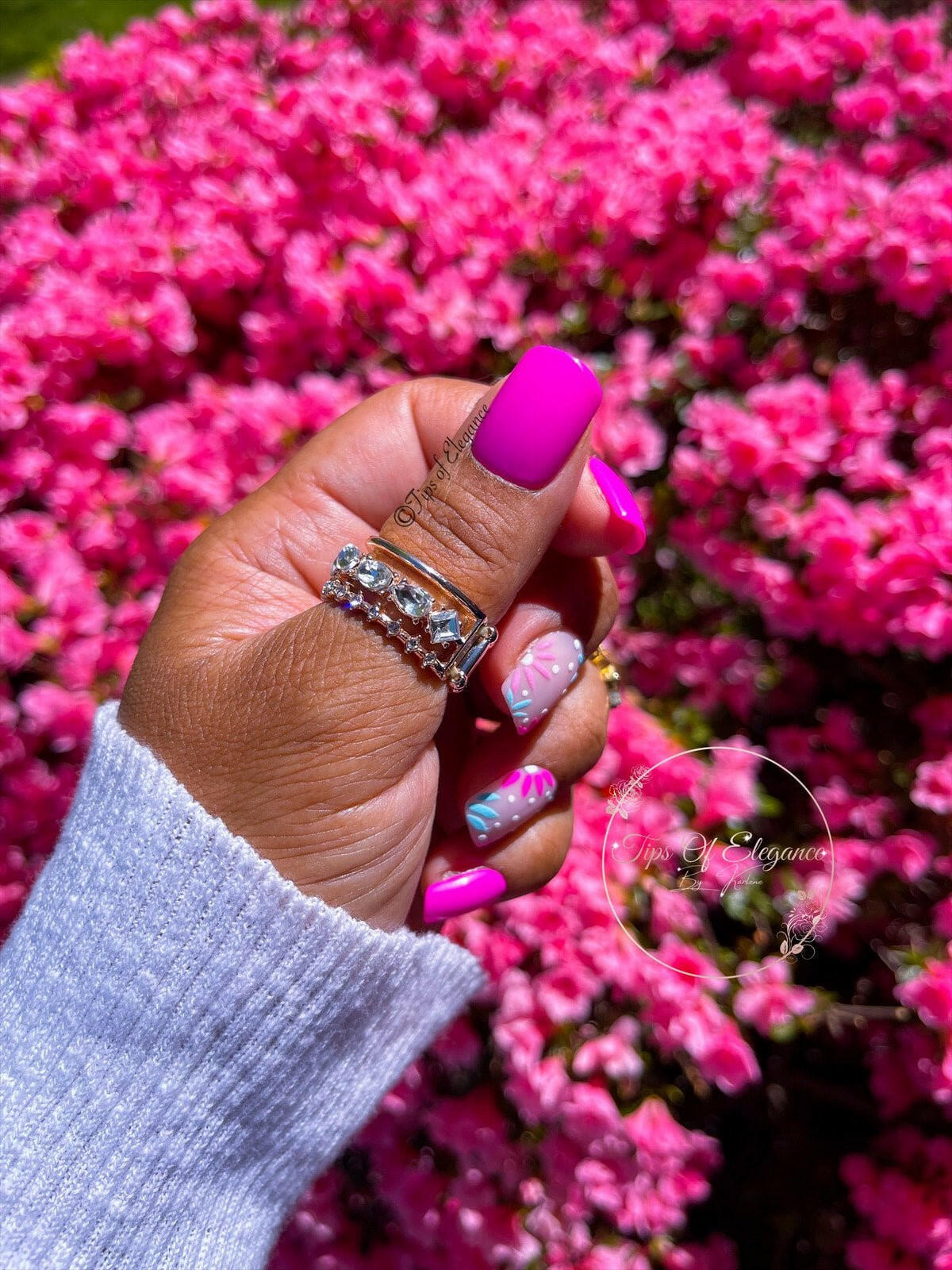 Tropical Paradise | Handmade Press-on Nail Set - Tips of Elegance