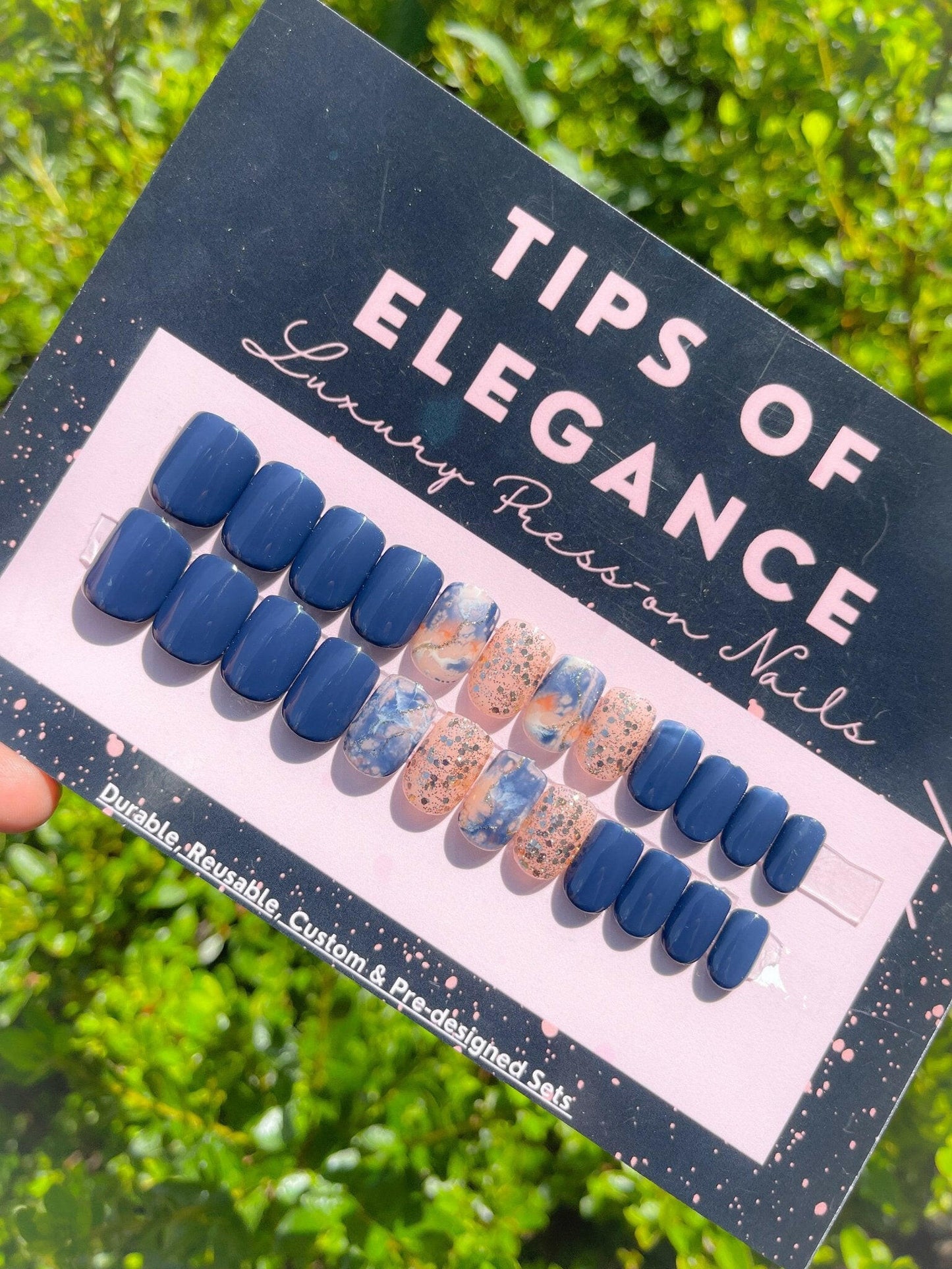 Fall Nights | Ready to Ship Press-on Nails | 24 piece set - Tips of Elegance