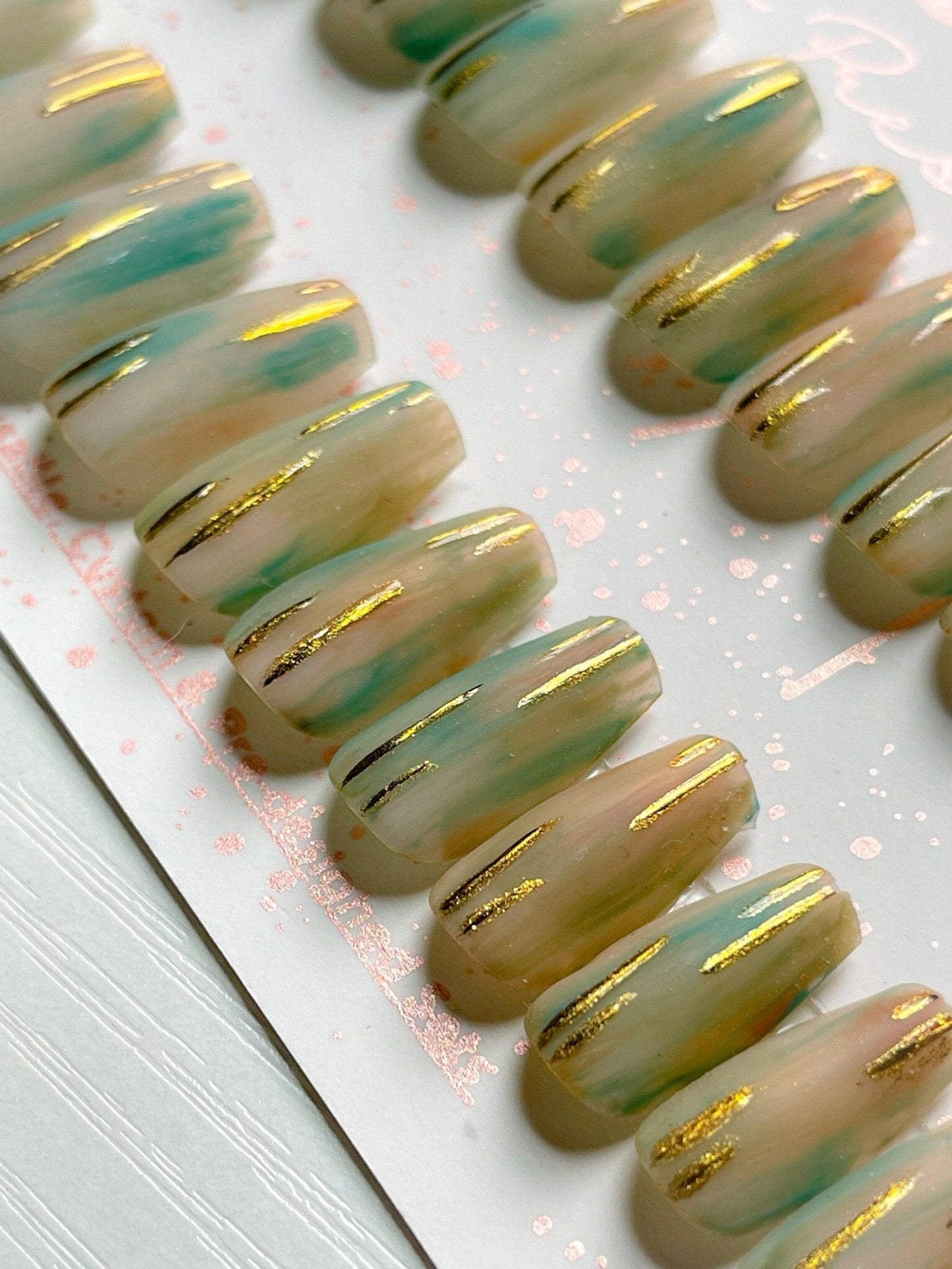 Golden Autumn | Ready to Ship Press-on Nails | 30 piece set - Tips of Elegance