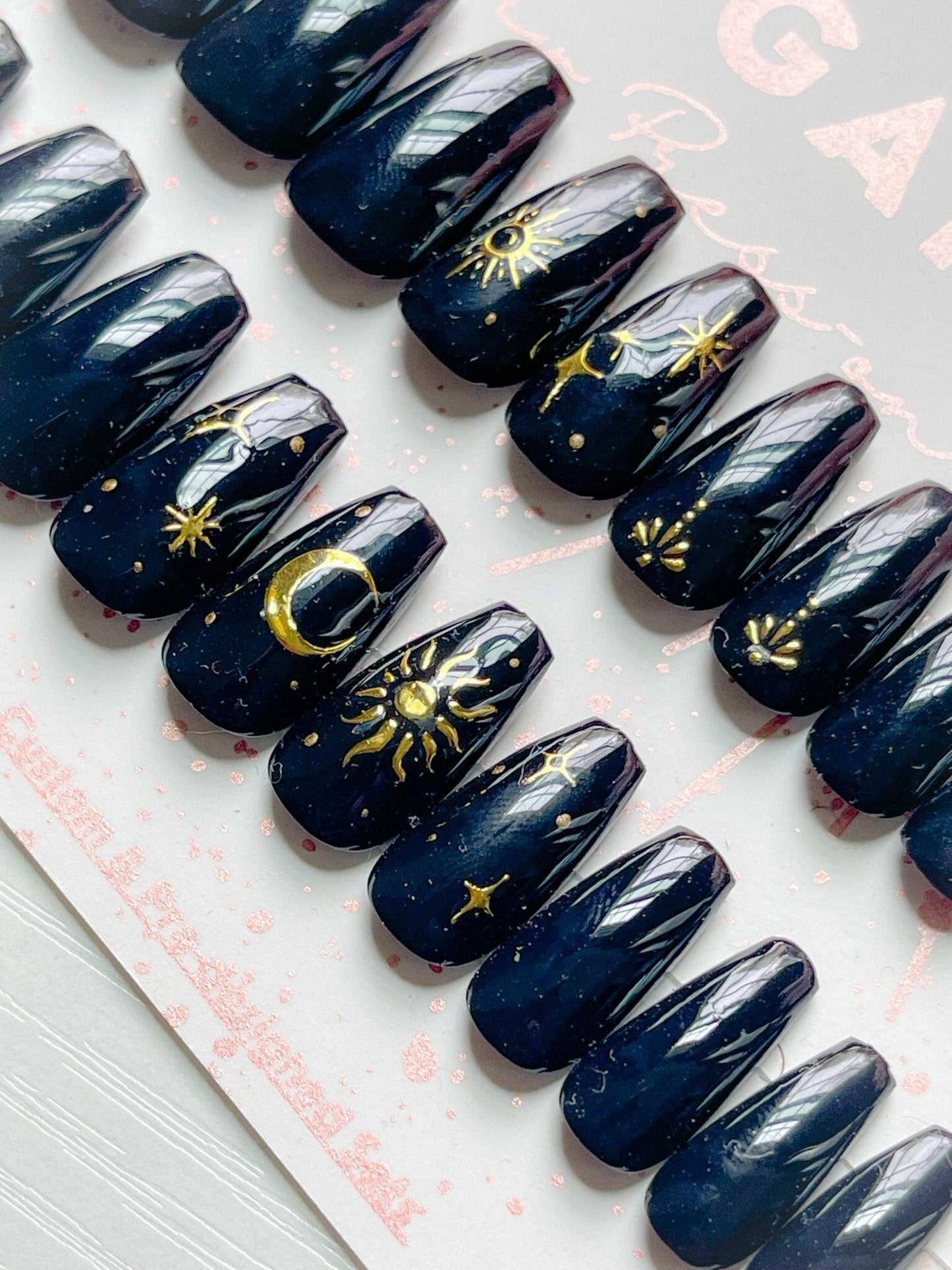Midnight Hour | Ready to Ship Press-on Nails | 24 piece set - Tips of Elegance