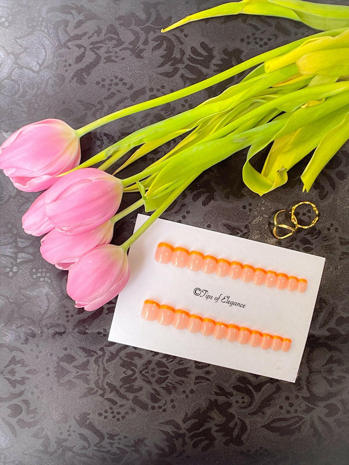 Neon Frenchie | Ready to Ship Press-on Nails | 24 piece set - Tips of Elegance