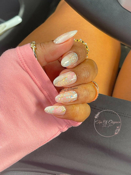 Birthday | Pre-Designed Press-on Nail Set - Tips of Elegance