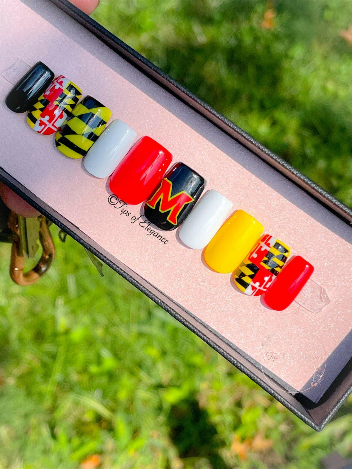 My Maryland | Handmade Press-on Nail Set - Tips of Elegance