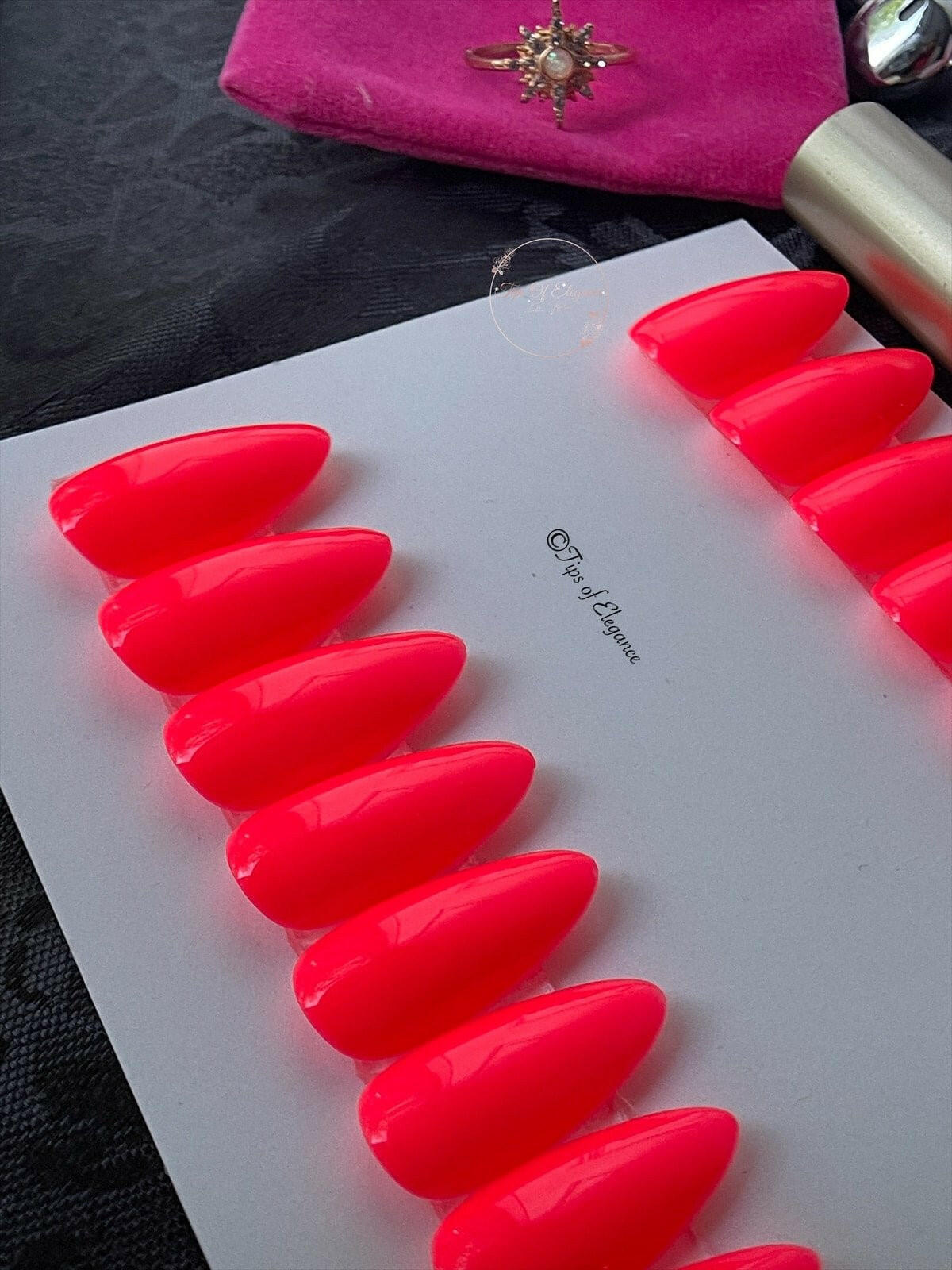 P.J. Party | Ready to Ship Press-on Nails | 24 piece set - Tips of Elegance