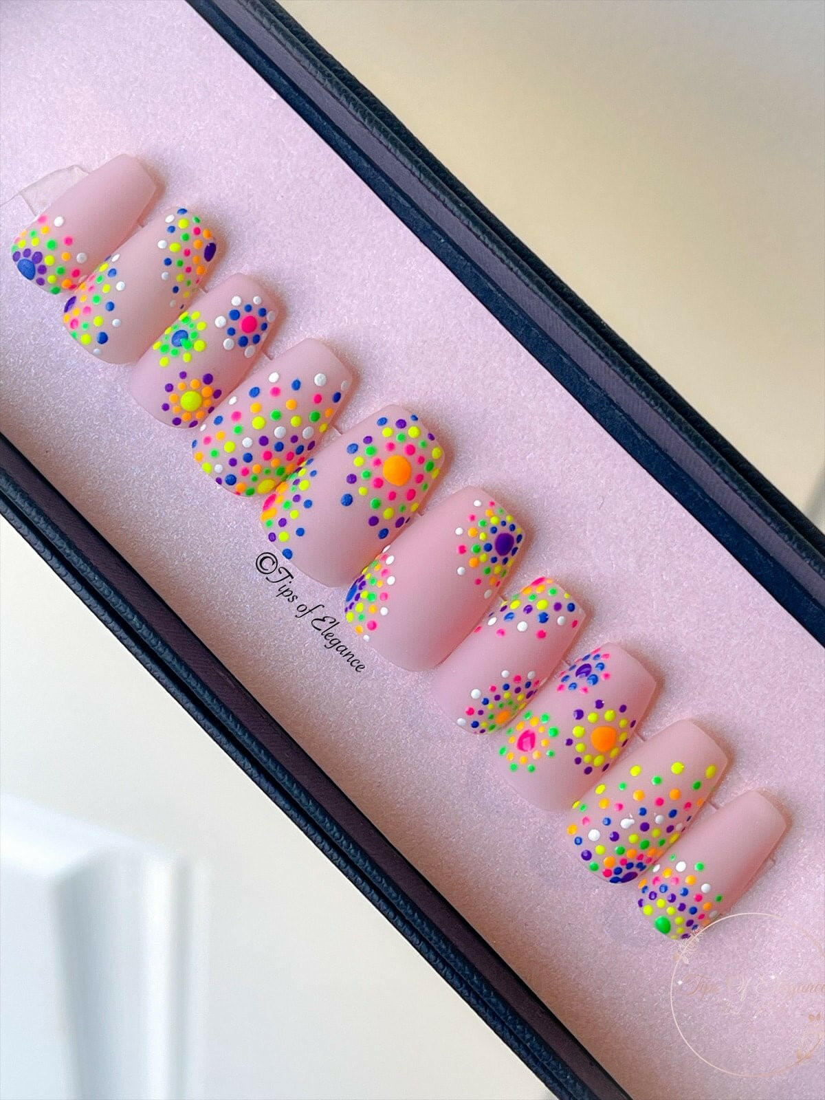 Mardi Gras | Pre-Design Custom Press-on Nail Set - Tips of Elegance