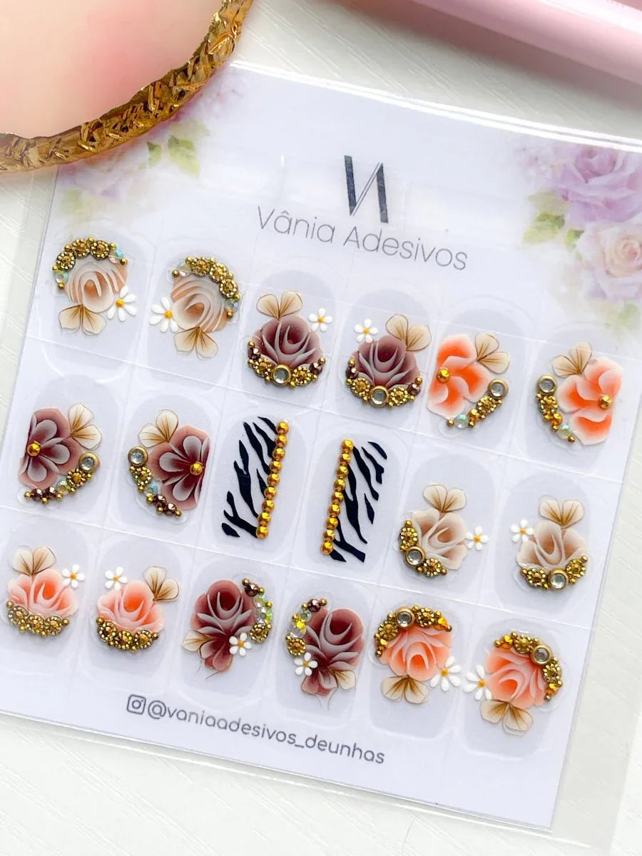 Luxury Handmade Nail Art Decals - Tips of Elegance