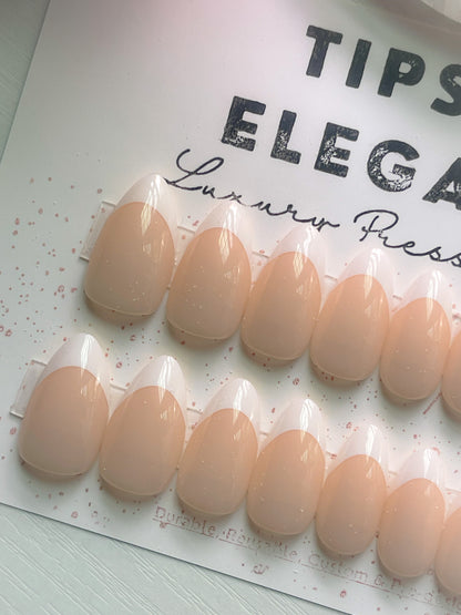 Ivory Veil| Ready to Ship Press on Nails | 32 piece set