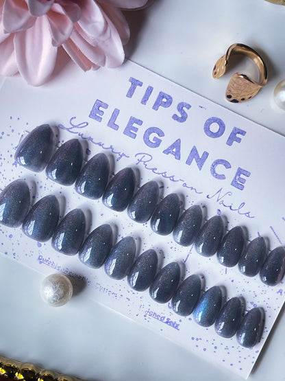 Smokey Galaxy| Ready to Ship Press on Nails | 32 piece set