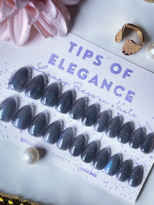 Smokey Galaxy| Ready to Ship Press on Nails | 32 piece set