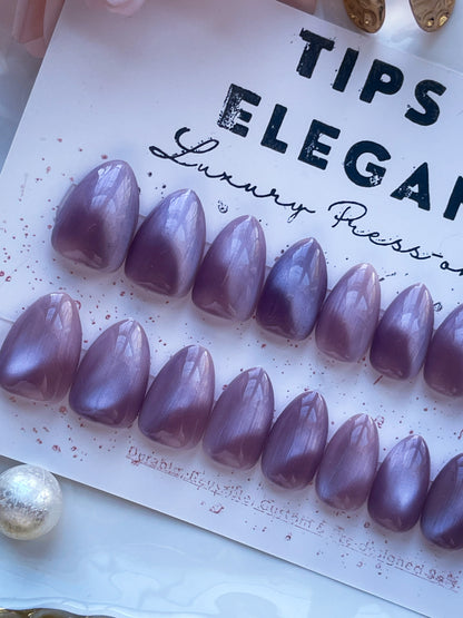 Mauve Ether| Ready to Ship Press on Nails | 32 piece set