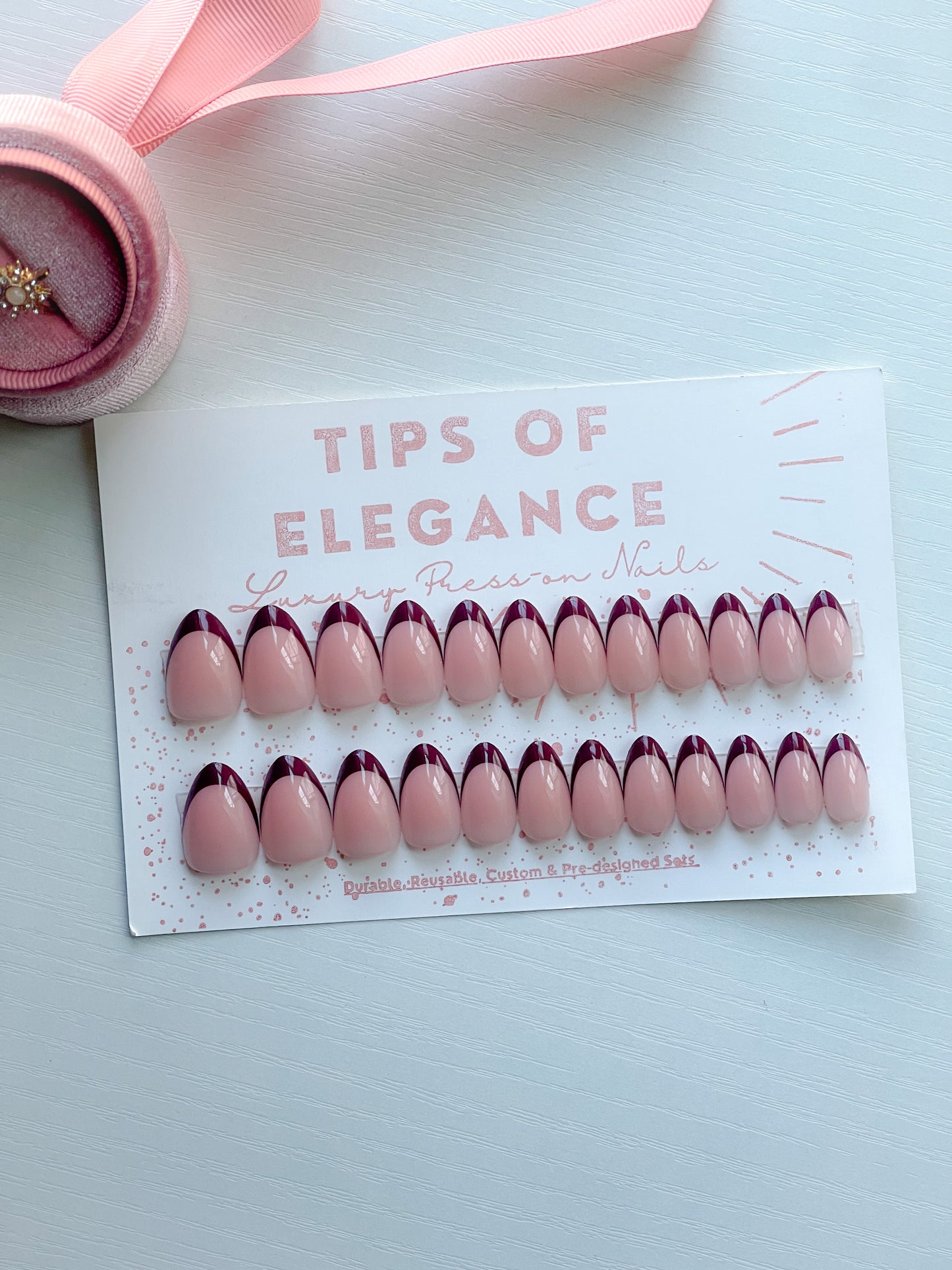 Cocoa Crème| Ready to Ship Press-on Nail set |32 piece
