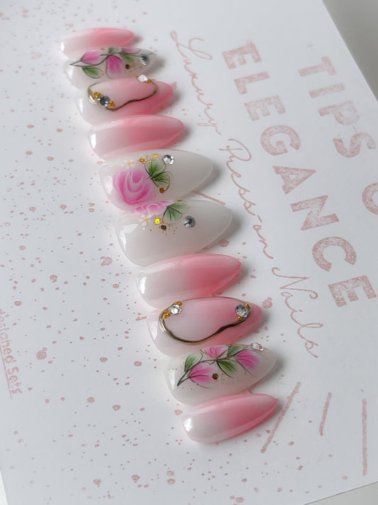 Garden of Grace | Custom Pre-Design Press on Nails