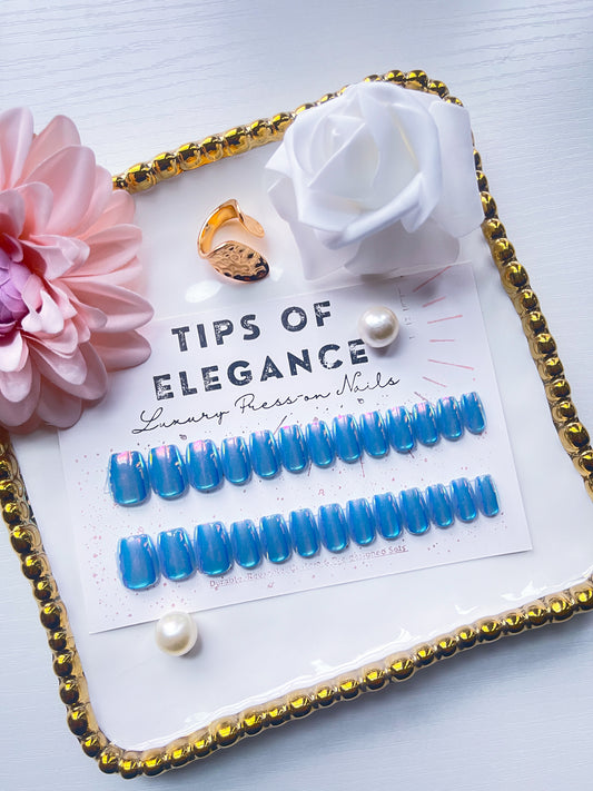 Aurora Veil | Ready to Ship Press on Nails | 32 piece set