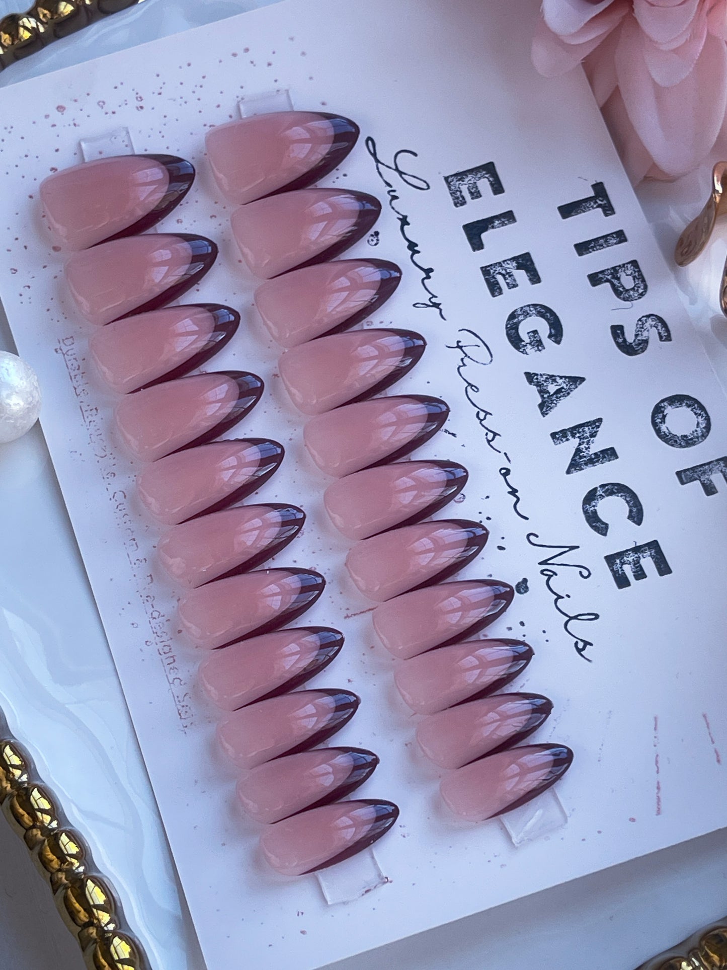 Café  Silk | Ready to Ship Press on Nails | 32 piece set