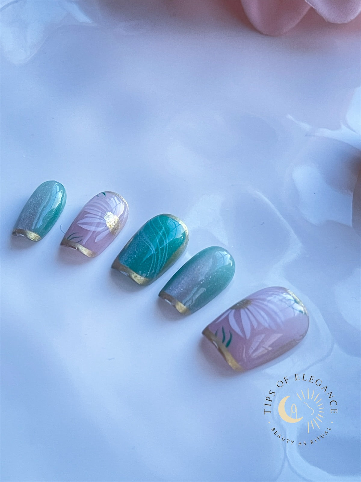 Meadow Muse | Petite Fit | XS COFFIN | Ready to Wear Luxury Press on Nails