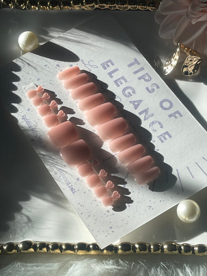 Toasted Petal | Ready to Ship Press on Nails | 62 piece set