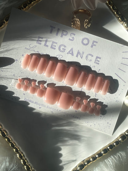 Toasted Petal | Ready to Ship Press on Nails | 62 piece set