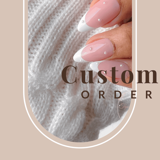 Custom Press-on Nail Design - Tips of Elegance
