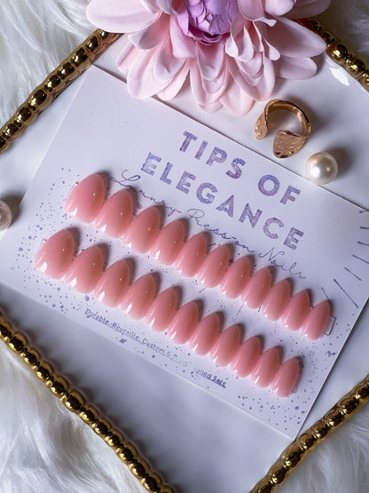 Nude Glass| Ready to Ship Press on Nails | 32 piece set