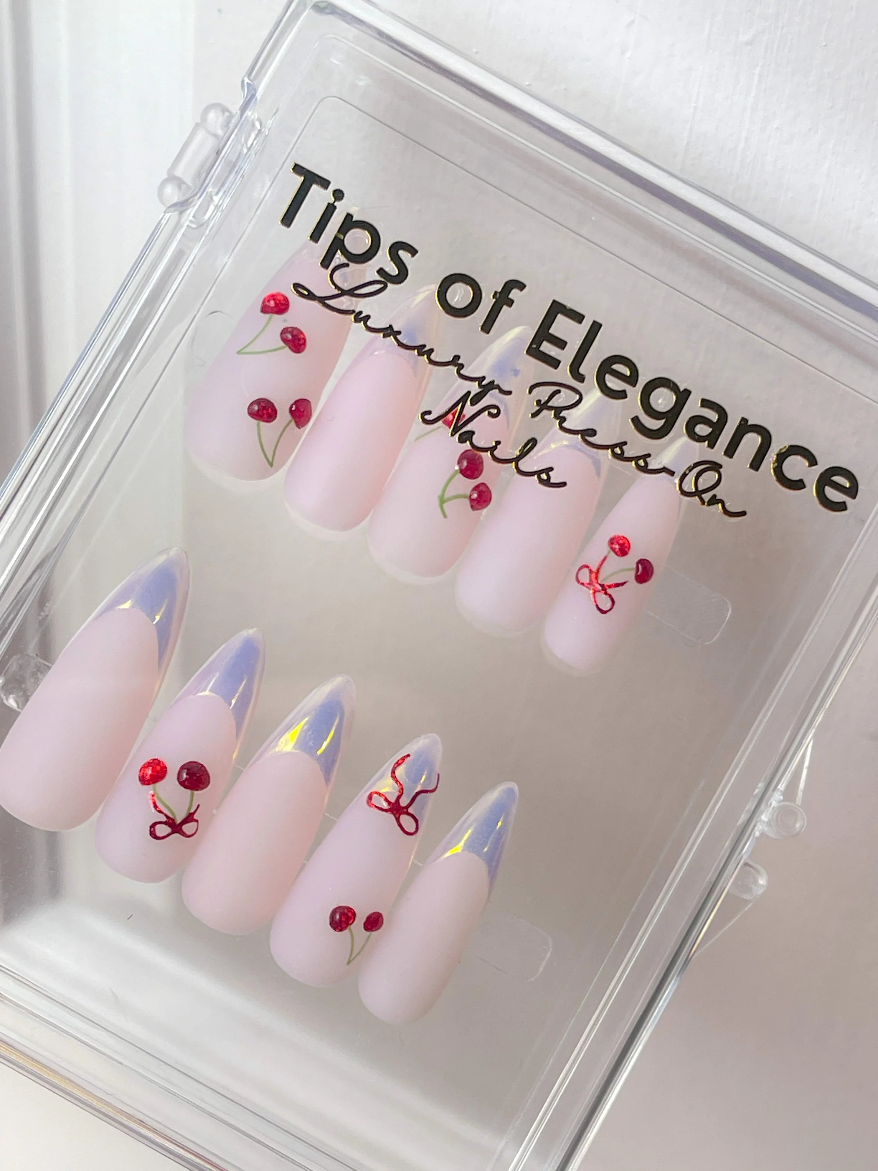 Cherry Pop | Custom Pre Design Press on Nails