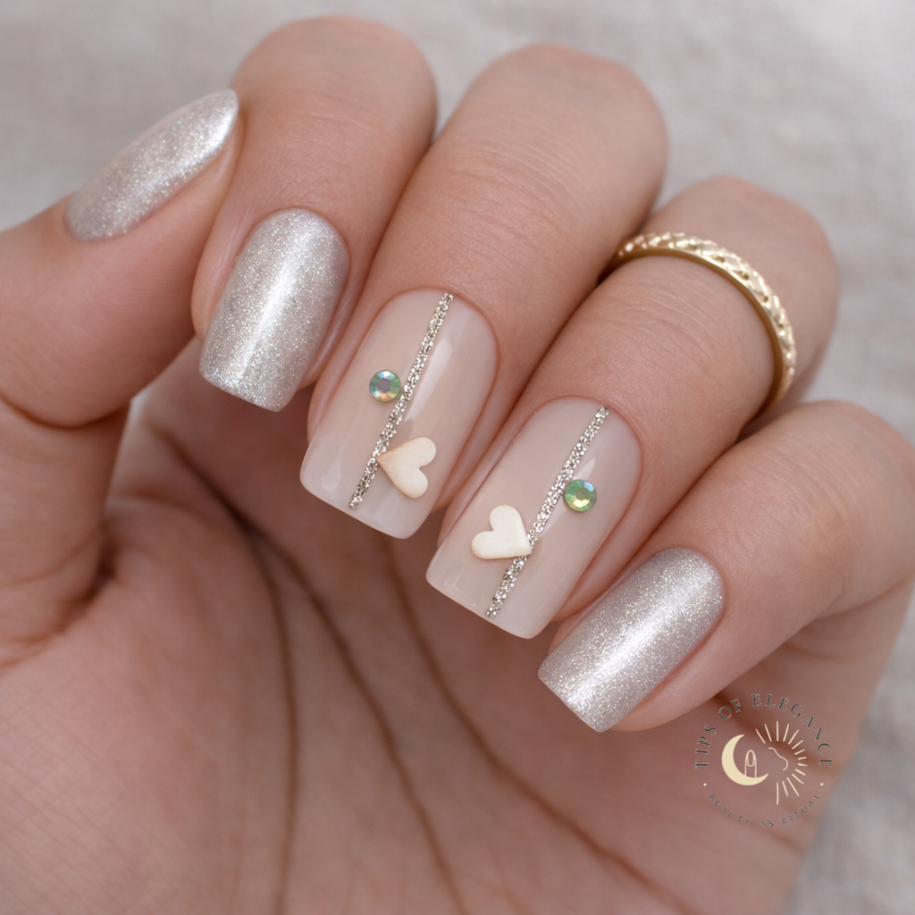 Nail Decals | Ethereal Hearts| Luxury Handpainted Nail Art Decals