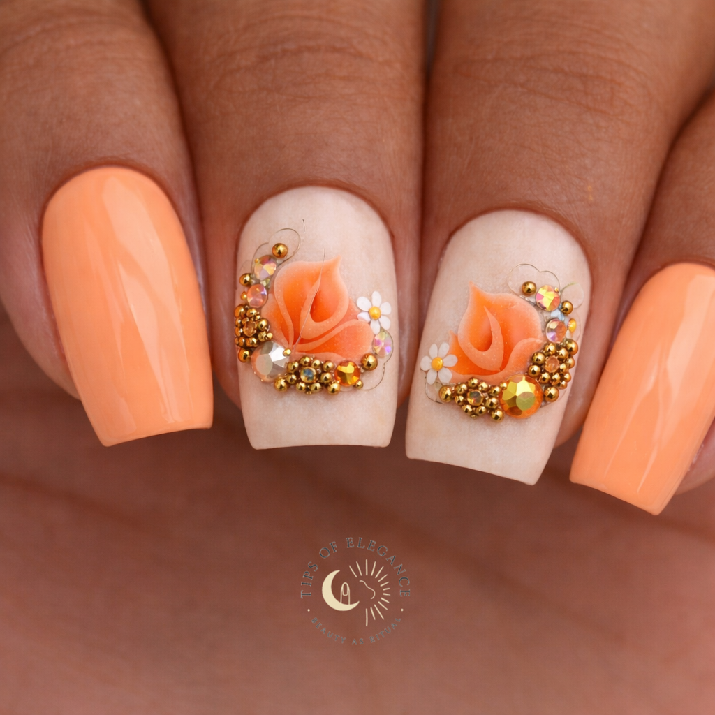 Nail Decals | Opulent Garden | Luxury Handpainted Nail Art Decals