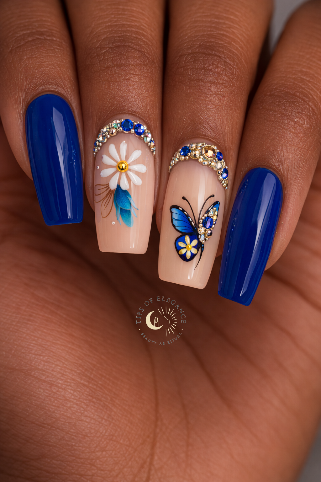 Nail Decals | Springtime Serenity | Luxury Handpainted Nail Art Decals