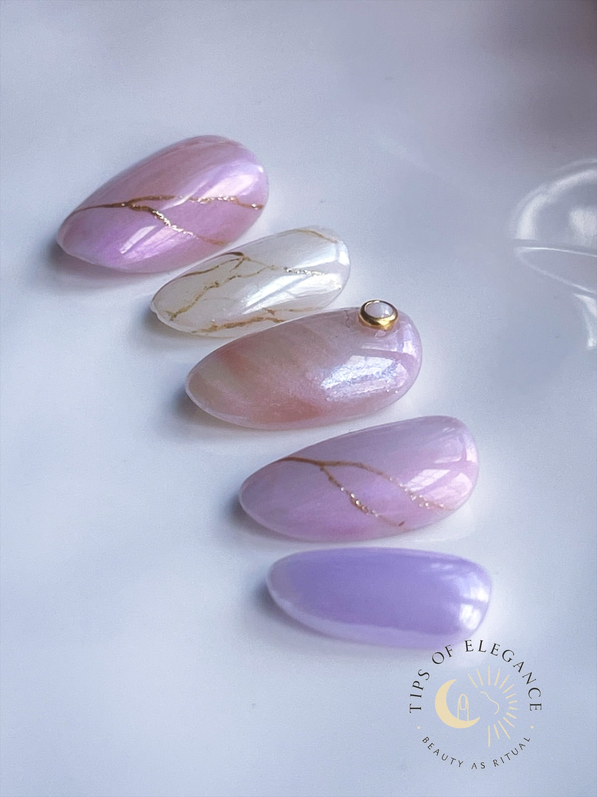 Dawn Blossom| Pre-Designed Custom Press-on Nail set