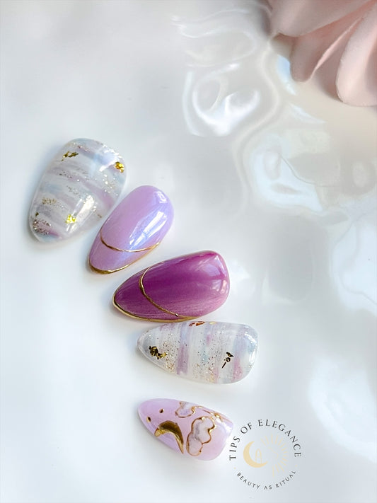 Etherial Mirage| Pre-Designed Custom Press-on Nail set