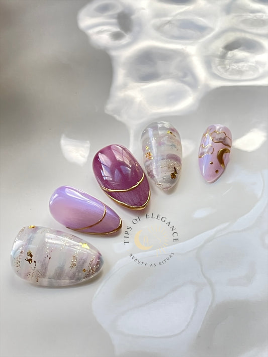 Etherial Mirage| Pre-Designed Custom Press-on Nail set