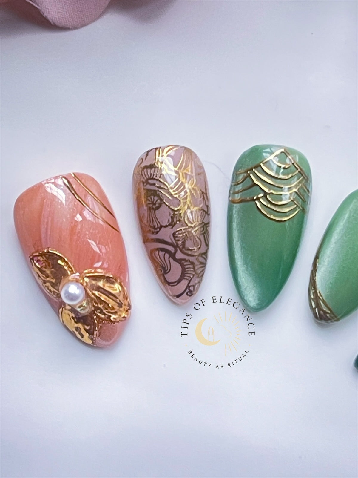 Verdant Oracle | Pre-Designed Custom Press-on Nail set