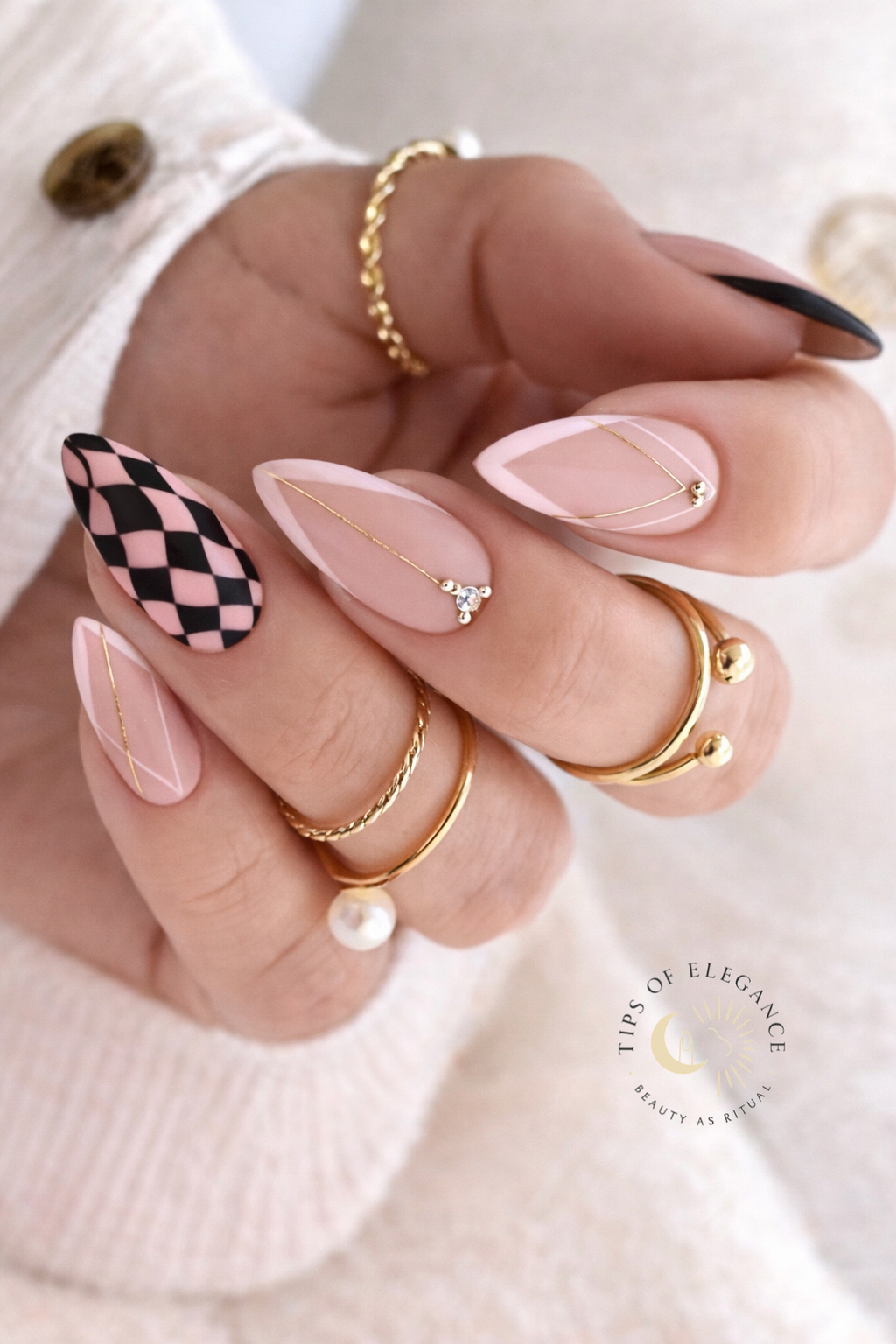 Checkmate Babe | Waterslide Nail Art Decals