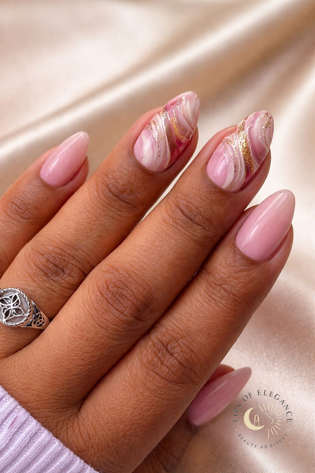 Rosé Waves | Waterslide Nail Art Decals