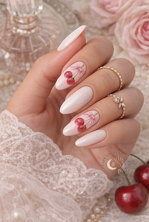 Cherry Coquette | Waterslide Nail Art Decals